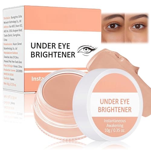 Image of Full Coverage Under Eye Brightener and Concealer - Long Lasting, Correcting Cream for Dark Circles and Spots - Highlighter and Foundation in One - Warm Nude Color