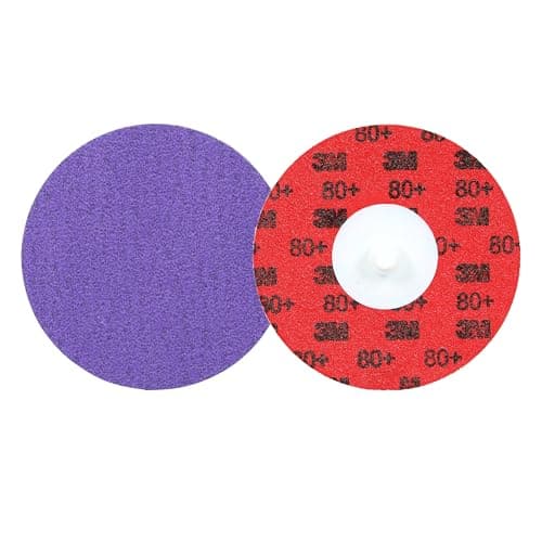 Image of 3M Cubitron 3 Roloc Durable Edge Disc 1184F, 60+ YF-weight, TR, Purple, 76 mm, 50/Carton