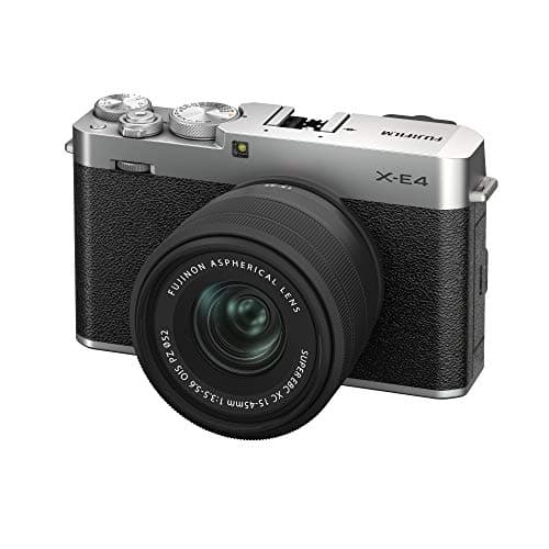 Image of FUJIFILM Mirrorless Digital Camera FUJIFILM X-E4 Lens Kit Silver (XC15-45) F X-E4LK-1545-S