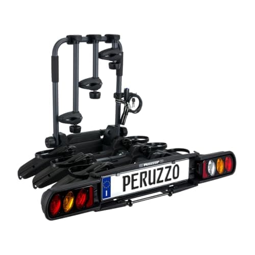 Image of Peruzzo Pure Instinct Tow Ball Cycle Carrier, Charcoal Grey, 3 Bikes