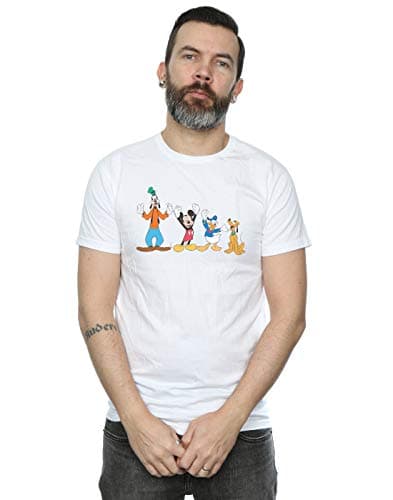 Image of Disney Men's Mickey Mouse Friends T-Shirt White XXXXX-Large
