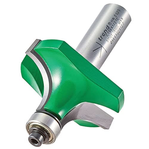 Image of Trend CraftPro Bearing Guided Round Over & Ovolo Router Cutter, 1/2 Inch Shank, 16mm Radius, Tungsten Carbide Tipped, C198X1/2TC