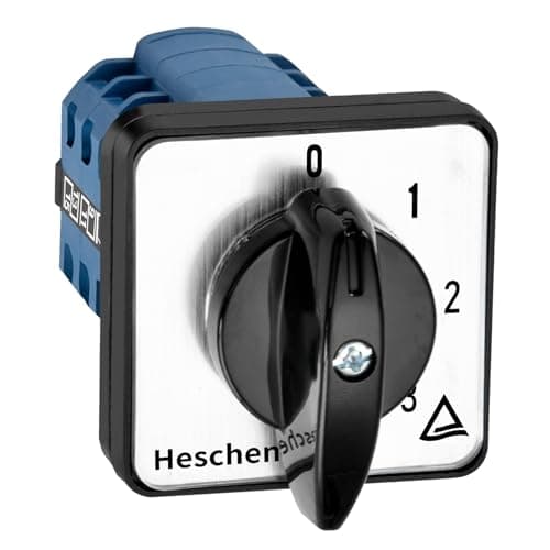 Image of Heschen Universal Rotary Cam Selector Changeover Switch LW28-20/0-4.4 660V 20A 5 Position 4 Phase 16 Terminals