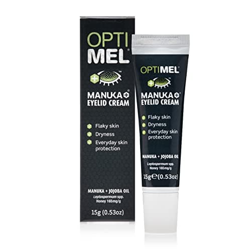 Image of Optimel Manuka Honey Eyelid Cream 15g - Dry Itchy Flaky Skin Treatment & Relief - Eczema & Dermatitis - for Eyelids & Face