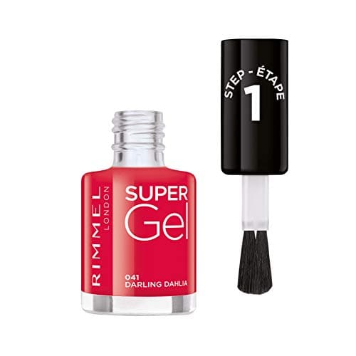 Image of Rimmel London Super Gel Nail Polish At-Home Gel Manicure, Darling Dahlia, Pink Shades - 12ml