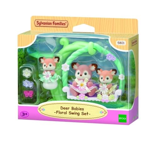 Image of Sylvanian Families -Deer Babies Floral Swing Set- 5801