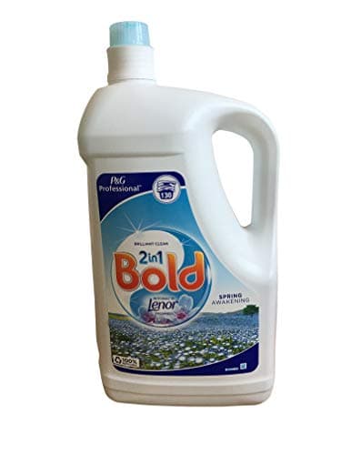Image of Bold 2 in 1 Bio Laundry Detergent Liquid with Lenor Freshness Spring Awakening 130 Wash, 5 ml