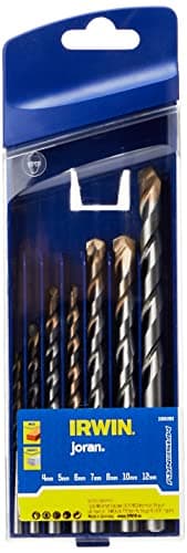 Image of Irwin 10501893 Masonry Drill Bit for Cordless Drills, 4mm-12mm, 7 Pieces
