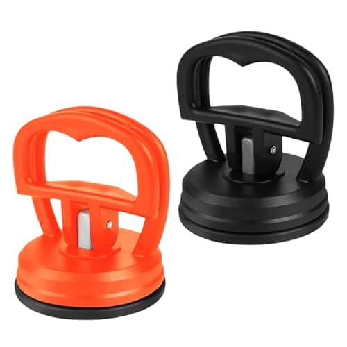 Image of Flintronic Heavy Duty Suction Cup, 2pcs Mini Suction Cup, Car Dent Puller, Mini Suction Cups, Heavy Duty Dent Removal Kit, Vacuum Suction Cups for Screen, Fridge and Tile Sucker Lifters Car