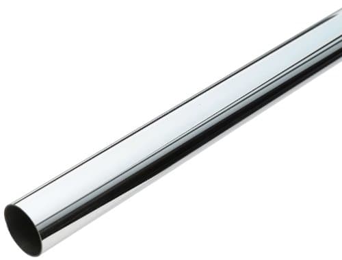 Image of Merriway® BH00849 2439 x 19mm Dia Wardrobe Rail - Chrome