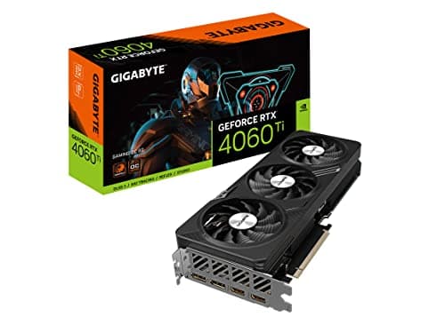 Image of Gigabyte GeForce RTX 4060 Ti Gaming OC 8G Graphics Card, 3X WINDFORCE Fans, 8GB 128-bit GDDR6, GV-N406TGAMING OC-8GD Video Card
