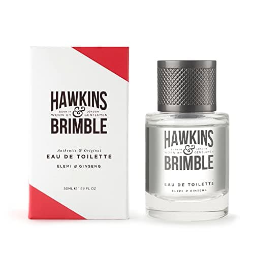Image of Hawkins & Brimble - Men's Eau De Toilette Spray, 50ml - Long Lasting Mens Fragrance Spray for Every Occasion - Elemi & Ginseng, Gentle Blend of Rose & Coffee Signature Scent for Him