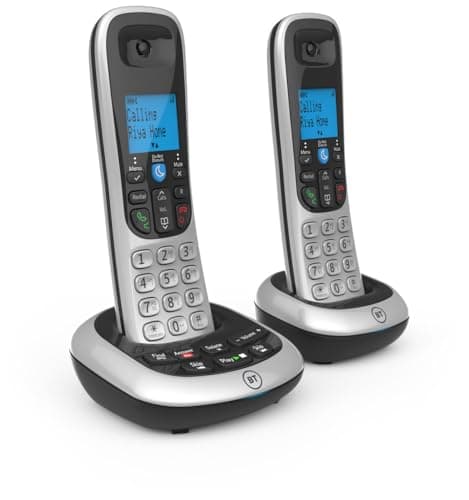 Image of BT 2700 Cordless Landline House Phone, Nuisance Call Blocker, Do Not Disturb button, Answer Machine, Twin Handset Pack