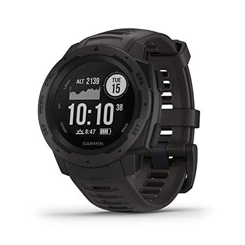 Image of Garmin Instinct Rugged Outdoor Smartwatch, Built-in Sports Apps and Health Monitoring, Graphite