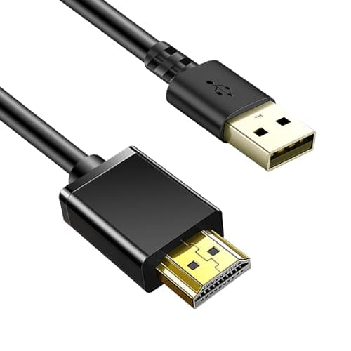 Image of Herfair USB A to HD Adapter Cable(Only for Charging), HDMI Charging Cable Lead Wire 1.8m, USB 2.0 Type A Connector to HD Convertor