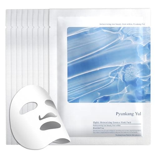 Image of Pyunkang Yul Highly Moisturizing Mask Pack 10 PCS - Korean Ceramide Vitamin Face Sheet Mask Skin Care Products - Beauty Face Mask Containing Panthenol, Hyaluronic Acid, Tea Tree, Cica