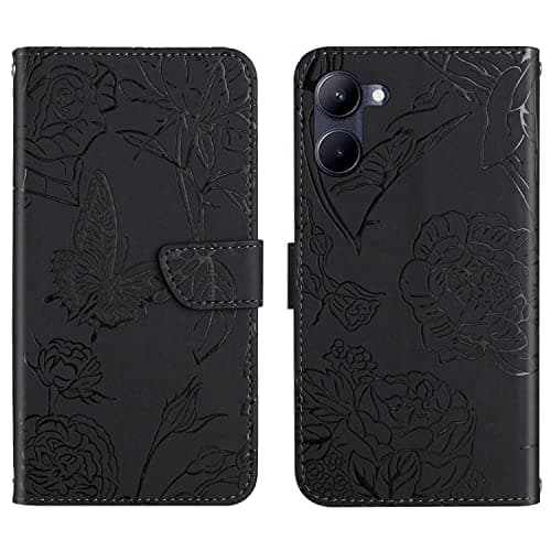 Image of Rfvzubemok Compatible with Asus Zenfone 9 5G Cover,Compatible with Asus Zenfone 9 5G Flip Kickstand PU Leather Wallet Phone Case Black