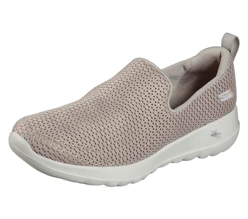 Image of Skechers Women's Go Walk Joy-Evaluate Trainers, Taupe Textile/Trim, 4 UK