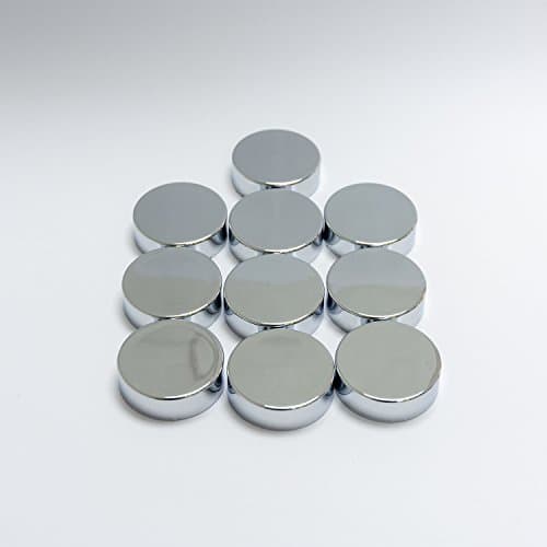 Image of 10 x Chrome Cover Cap for Towel Rail Radiator Blanking Plug and air Vent valves