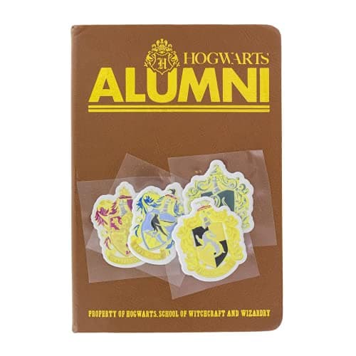Image of Paladone Harry Potter Hogwarts Alumni Notebook and Sticker Set