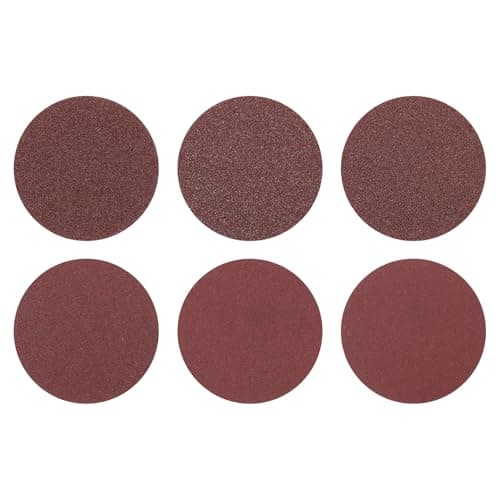 Image of sourcing map 18 Pcs 50mm 2 Inch Sanding Disc 80/100/120/180/240/400 Grit Hook and Loop Sandpaper Random Orbital Sander Pads for Woodworking Automotive Metal