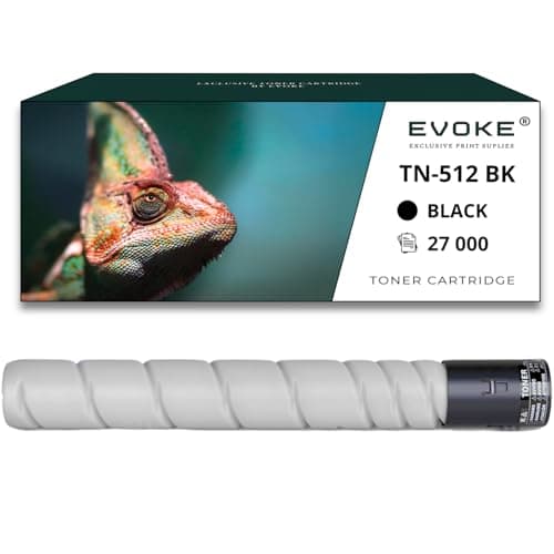 Image of EVOKE TN512 TN-512 Toner Compatible with Konica Minolta C554 C454 Black (Black) 27000 Pages