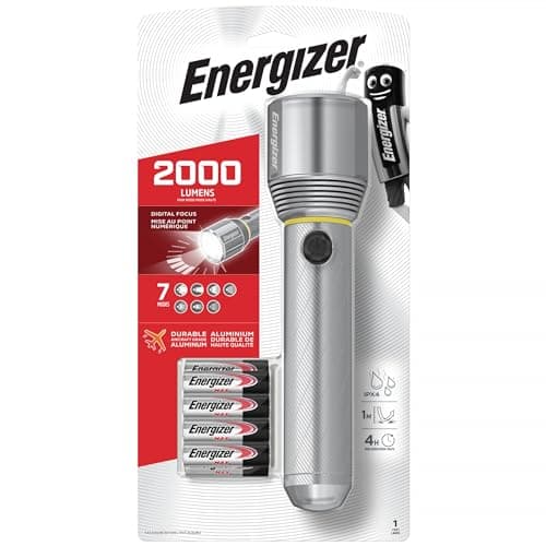 Image of Energizer HD LED 2000 Lumens Metal Torch with 9X AA Batteries