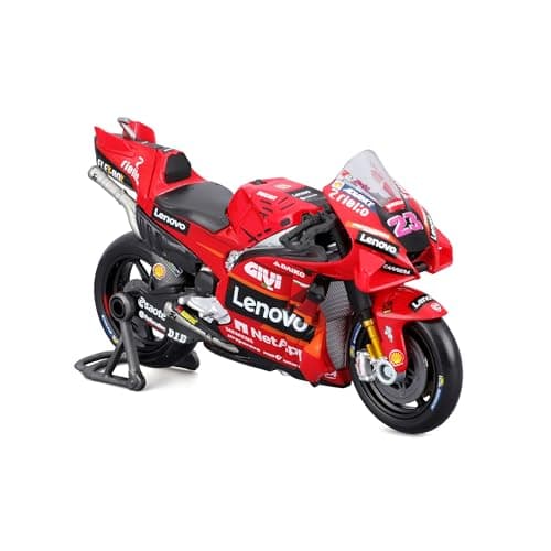 Image of MAISTO Ducati Lenovo Team #23 Enea Bastianini – Moto Model 1:18, True to the Original, Toy Motorcycle with Steering and Side Support, Ages 3 (536396-23)