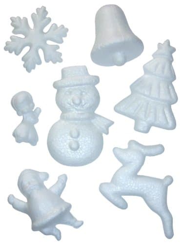 Image of Major Brushes Polystyrene Xmas Shapes - Pack of 35