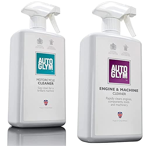 Image of Autoglym Motorcycle Cleaner, 1 Litre and EC001 Engine & Machine Cleaner, 1 Litre, White