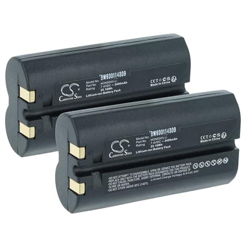 Image of vhbw 2x Battery compatible with Intermec PW40 Barcode Scanner POS (3400 mAh, 7.4 V, Li-Ion)