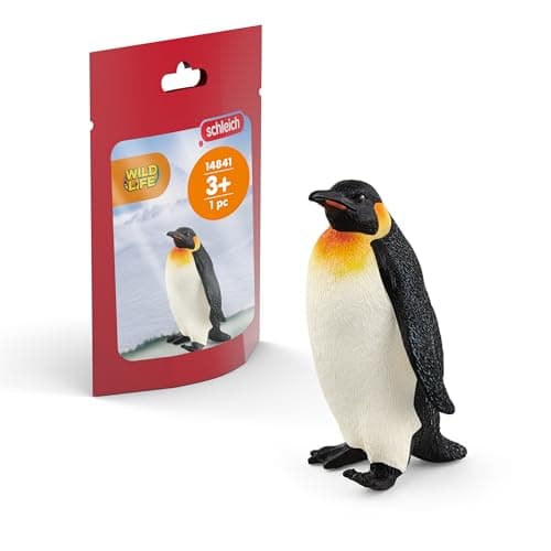 Image of SCHLEICH 14841 Emperor Penguin Wild Life Toy Figurine for children aged 3-8 Years