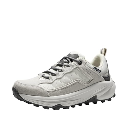 Image of NORTIV 8 Women's Waterproof Hiking Shoes with Arch Support Outdoors Leather Walking Trekking Camping Tennis Workout Cross Training Sneakers Wicklow,Size 6.5,Khaki,NWUMHI2503
