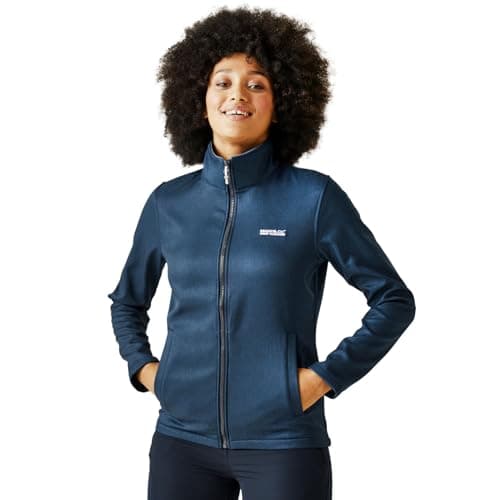 Image of Regatta Womens Connie V Softshell Jacket Water Repellent Midlayer Coat