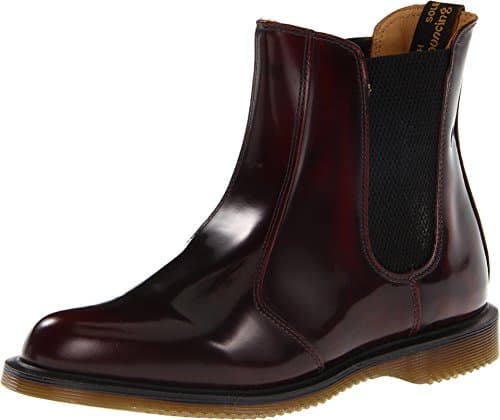 Image of Dr. Martens Women's Flora Chelsea Boots, Red (Cherry Red Arcadia 601), 3 UK