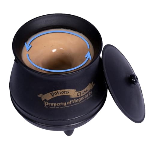 Image of Blue Sky Studios Harry Potter Self Stirring Cauldron Mug, Magic Press to Stir Cup, Potions Class Hogwarts Merchandise & Gift