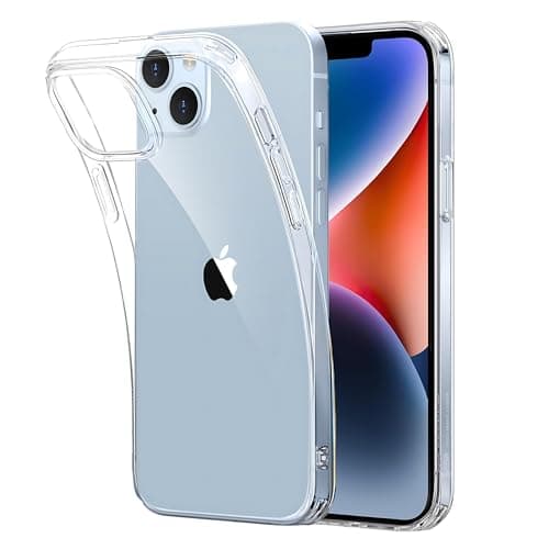 Image of Betron Clear Case for iPhone 14 Plus, Slim Shockproof TPU Protective Cover, Anti-Scratch Lightweight Phone Case