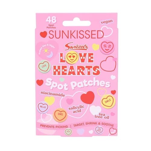 Image of Sunkissed Spot Patches with Salicylic Acid, Niacinamide and Tea Tree Oil, Vegan, Cute Designs, 48 Pack