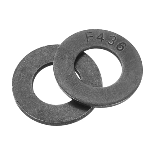 Image of sourcing map 7/16-Inch Flat Washer, Alloy Steel Black Oxide Finish Pack of 30