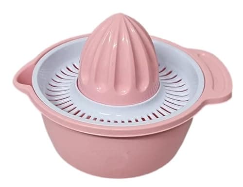 Image of Manual Fruit Juicer Squeezer Plastic Made Light Weight heavy Duty Dishwasher Safe Multifunctional Kitchen Tool Ideal For Citrus Fruits Lemons &Limes (Assorted Colors)