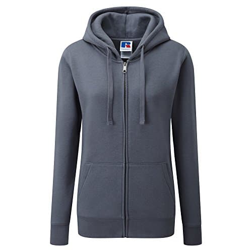 Image of Russell Ladies Premium Authentic Zipped Hoodie (3-Layer Fabric) (L) (Convoy Grey)