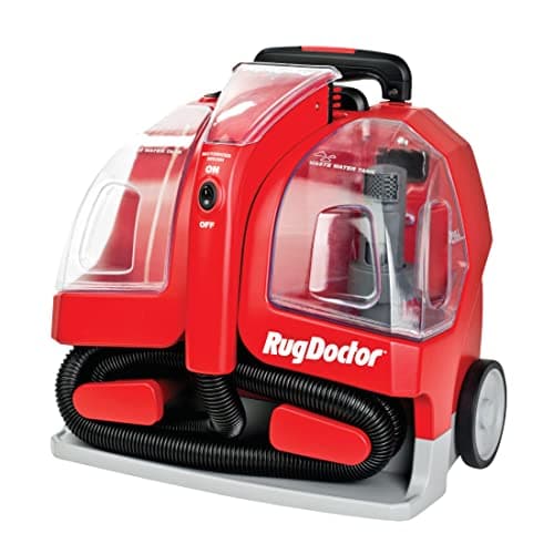 Image of Rug Doctor Portable Spot Cleaner | 2X Suction Power of Comparable Spot Cleaners | Motorised Brush | Spot, Spill, and Stain Remover | Perfect for Stairs, Interiors and use with Pets, 1100W