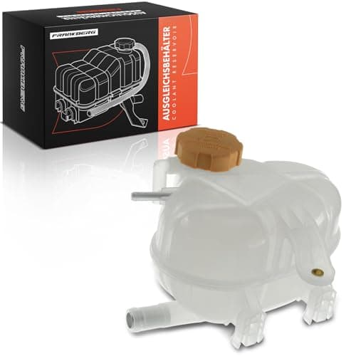 Image of Frankberg Coolant Expansion Tank with Cap Compatibel with Combo Tour MK II 1.4 1.4L 2004-2010 Corsa MK III 1.2/1.2LPG/1.2i 1.2L 2006-2014 Corsavan MK III 1.2 1.2L 2009-2014 Replace# 1304009