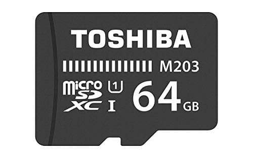 Image of Kioxia 64GB M203 MicroSD Class 10 U1 100MB/s with Adapter, Black