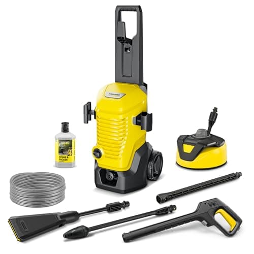 Image of Kärcher high-pressure washer K 4 WCM Flex eco!Booster Home, pressure: max. 130 bar, flow rate: 420 l/h, coverage: 30 m²/h, weight: 11.5 kg, extra flexible high-pressure hose, eco!Booster, Home Kit