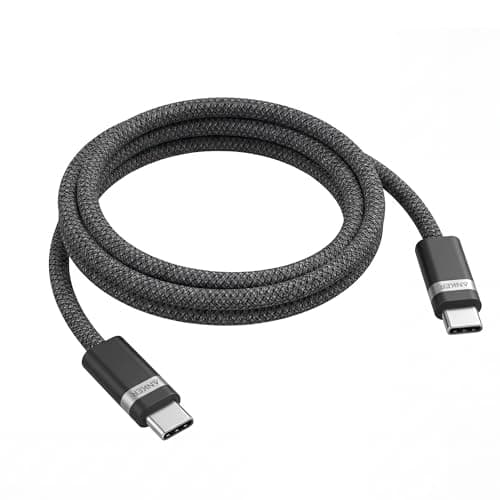 Image of Anker Nano USB C Cable, 240W 0.9m/3 ft Flexible Multi-Color Braided Cord, Fast Charging Type C Charger for MacBook Pro, iPhone 17/16/15, iPad Pro, Samsung Galaxy,and More(Black)
