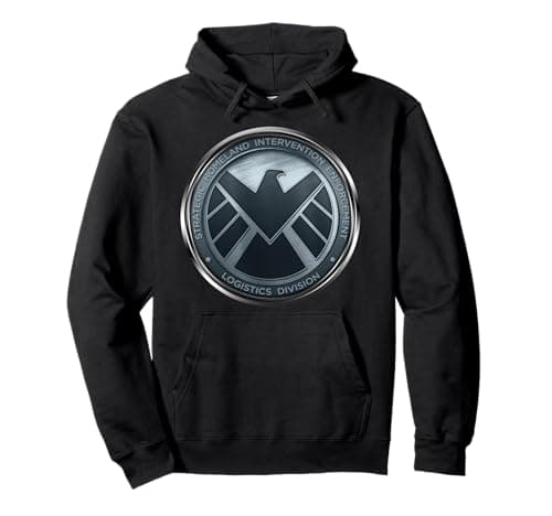 Image of Marvel Agents of S.H.I.E.L.D. Eagle Chrome Badge Hoodie