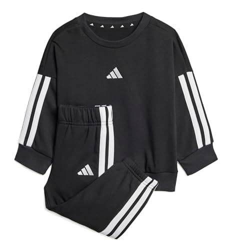 Image of adidas Unisex Baby ESSENTIALS JOGGER, black/white, 0-3 Months