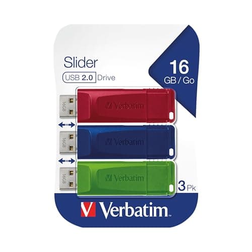 Image of Verbatim Store n Go USB 2.0 16GB Pack of 3 49326