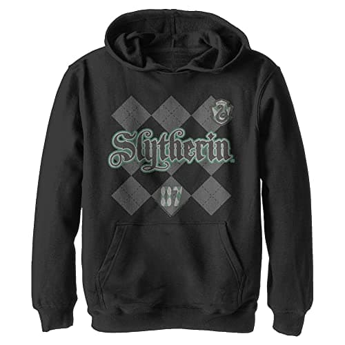 Image of Harry Potter - Deathly Hallows Slytherin Pride Kids Hoodie, Black, XL